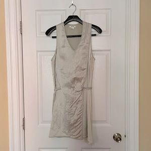 Helmet Lang dress in size 2. Metallic gray